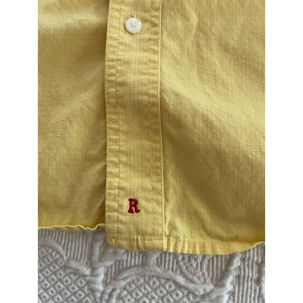 Resistol Rodeo Gear Western Shirt Embroidered Yellow LS Hong Kong Mens Large - Picture 7 of 15